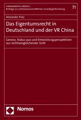 Das Eigentumsrecht in Deutschland und der VR China