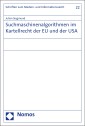 Suchmaschinenalgorithmen im Kartellrecht der EU und der USA
