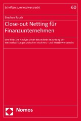 Close-out Netting für Finanzunternehmen