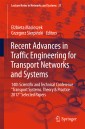 Recent Advances in Traffic Engineering for Transport Networks and Systems