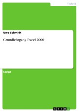 Grundlehrgang Excel 2000