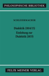 Dialektik (1814/15). Einleitung zur Dialektik (1833)