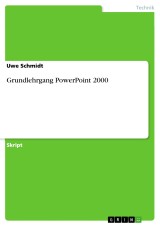 Grundlehrgang PowerPoint 2000