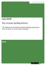 The German Spelling Reform