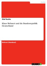 Klaus Mehnert und die Bundesrepublik Deutschland