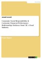 Corporate Social Responsibility & Corporate Financial Performance Relationship: Evidence from UK´s Food Industry