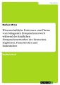 Wissenschaftliche Positionen zum Thema vom bilingualen Erstsprachenerwerb während des kindlichen Erstsprachenerwerbes des Deutschen, Englischen, Französischen und Italienischen