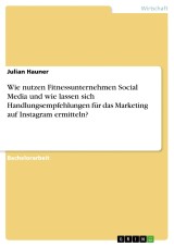 Wie nutzen Fitnessunternehmen Social Media und wie lassen sich Handlungsempfehlungen für das Marketing auf Instagram ermitteln?