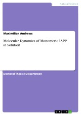 Molecular Dynamics of Monomeric IAPP in Solution