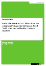 Active Vibration Control Of Plate Structure Using Electromagnetic Transducer Based On H_∞ Optimized Positive Position Feedback