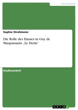 Die Rolle des Hauses  in Guy de Maupassants „Le Horla“
