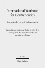 International Yearbook for Hermeneutics / Internationales Jahrbuch für Hermeneutik