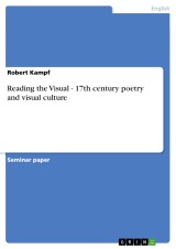 Reading the Visual - 17th century poetry and visual culture