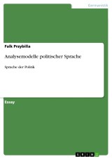 Analysemodelle politischer Sprache