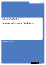 Language and Learning Disadvantage