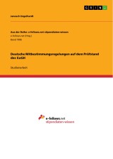 Deutsche Mitbestimmungsregelungen auf dem Prüfstand des EuGH