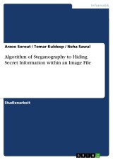 Algorithm of Steganography to Hiding Secret Information within an Image File