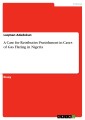 A Case for Retributive Punishment in Cases of Gas Flaring in Nigeria