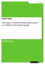 The impact of urban transport governance on  mobility behavioural change