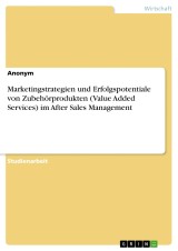 Marketingstrategien und Erfolgspotentiale von Zubehörprodukten (Value Added Services) im After Sales Management