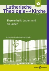Themenheft »Luther und die Juden«