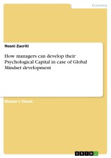 How managers can develop their Psychological Capital in case of Global Mindset development