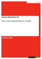 Tax evasion determinants in Somalia