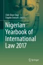 Nigerian Yearbook of International Law 2017