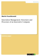 Innovation Management. Structures and Processes of an Innovative Company