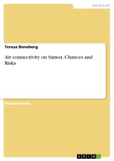 Air connectivity on Samoa. Chances and Risks