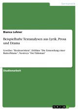 Beispielhafte Textanalysen aus Lyrik, Prosa und Drama