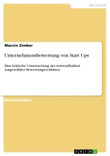 Unternehmensbewertung von Start Ups