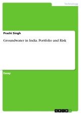 Groundwater in India. Portfolio and Risk