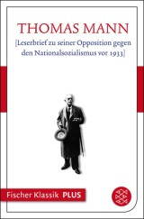 [Leserbrief zu seiner Opposition gegen den Nationalsozialismus vor 1933]