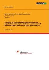 The Effect of video-mediated communication on negotiations in fixed-pie situations. A comparison of pareto-efficiency with face-to- face communication