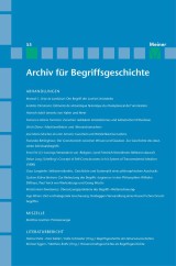 Archiv für Begriffsgeschichte. Band 55