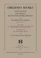 Origenes Matthäuserklärung III: Fragmente und Indices, Erste Hälfte