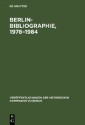 Berlin-Bibliographie, 1978-1984