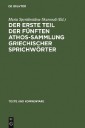 Der erste Teil der fünften Athos-Sammlung griechischer Sprichwörter