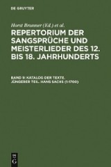 Katalog der Texte. Jüngerer Teil. Hans Sachs (1-1700)