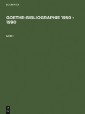 Goethe-Bibliographie 1950 - 1990