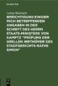 Berichtigung einiger mich betreffenden Angaben in der Schrift des Herrn Staats-Ministers von Kamptz “Prüfung der grellen Irrthümer des Stadtgerichts-Raths Simon”