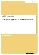 Real option approach to business valuation