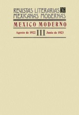 México moderno III, agosto de 1922-junio de 1923