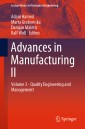 Advances in Manufacturing II