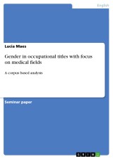 Gender in occupational titles with focus on medical fields