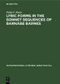 Lyric forms in the sonnet sequences of Barnabe Barnes