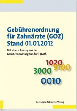 Gebührenordnung für Zahnärzte (GOZ), Stand 01.01.2012