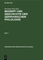 Begriff und Geschichte der germanischen Philologie