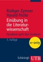 Einübung in die Literaturwissenschaft